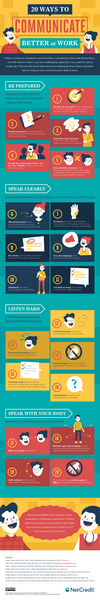 20 Ways to Communicate Better at Work An Infographic
