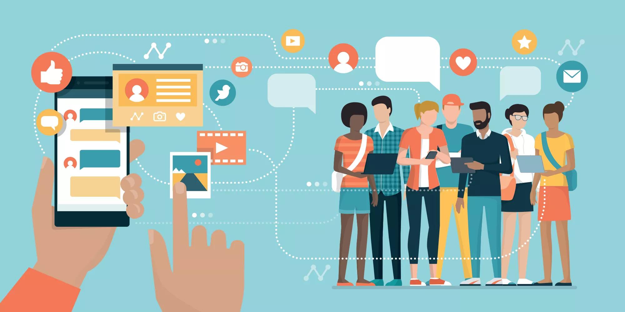 Social media app and social networks