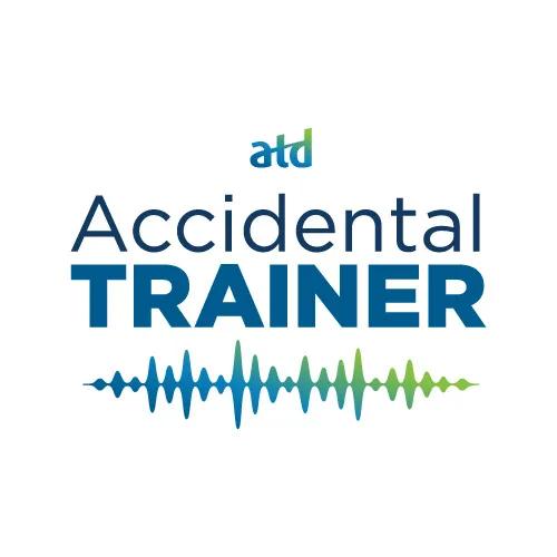 Various sized logos of the new Accidental Trainer podcast imaging rebrand