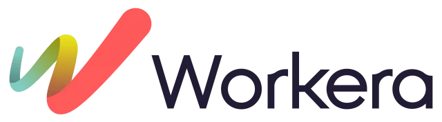 Workera logo with a colorful wave that looks like a W