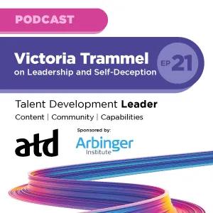 The Talent Development Leader episode 21 graphic assets with Victoria Trammel