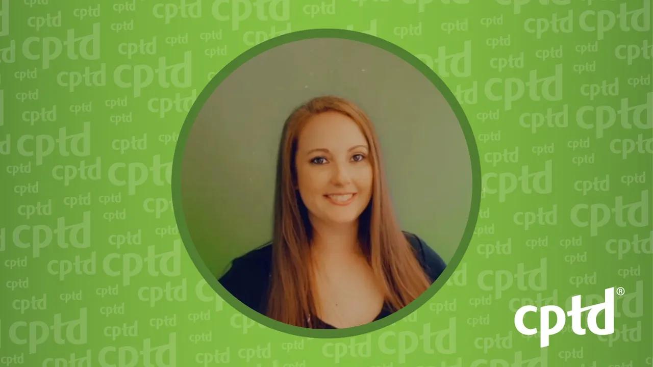 Headshot of Jenn Moore for the Certificant Profile Blog.